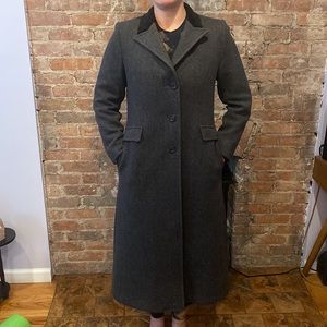 Vintage brooks brothers wool tweed women’s trench coat